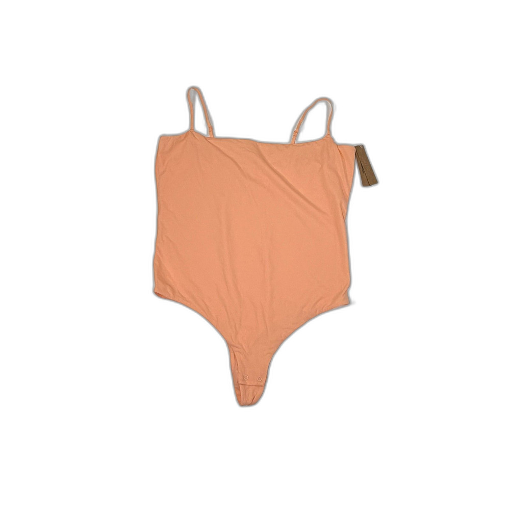 SKIMS Fits Everybody Cami Thong Bodysuit Women’s XL Faded Nectar NWT